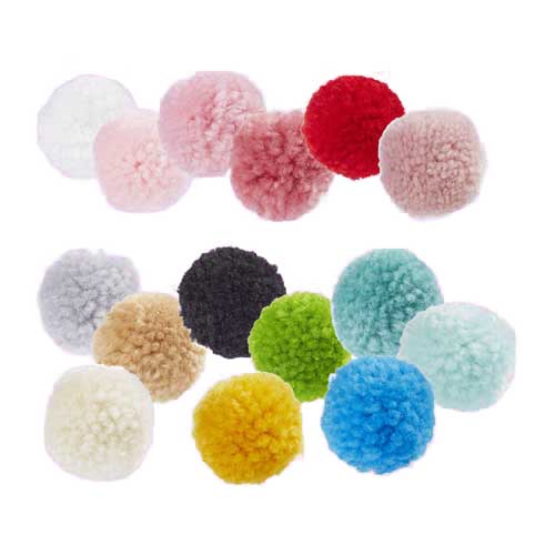 Pompons  Federn  Märchenwolle  Füllwatte
