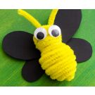 Chenilledraht, zitronengelb