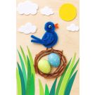 Chenilledraht, mittelblau