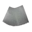 Glitter-Moosgummi, A4, 10 Bogen silber