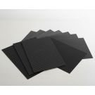 E-Wellpappe, 50x70cm, 10 Bogen schwarz