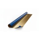 Alu-Folie 10mx50cm gold/blau