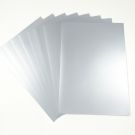 Fotokarton 50x70cm, 10 Bogen silber glänzend