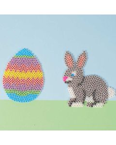 Steckplatte, Ei 5 Stück, Kaninchen 5 Stück