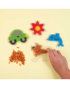 Steckplatten 4 Stück Hund, Auto, Fisch, Blume