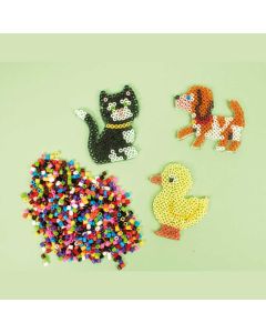 Steckplatten Hund, Katze, Ente, Schmetterling