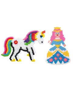 Steckplatten Einhorn und Prinzessin 2 Stück