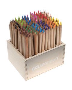 edu³ Holzbuntstifte dreikant, 144 Stifte