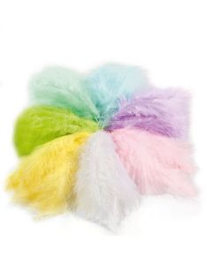 Flauschfedern, Pastell, 100g sortiert