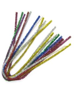 Chenilledraht, 5 metallic Farben sortiert