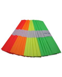 20 Rollen Krepppapier, 50x250cm, fluoreszierend