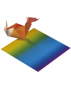 Regenbogenfaltblätter, 10x10cm
