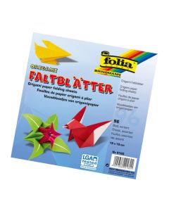 Faltblätter  10x10cm, 96 Blatt, farbig sortiert