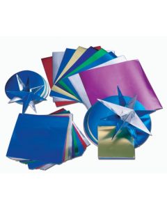 Alu-Faltblätter 20x20cm, 50 Blatt,  sortiert