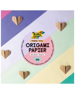 Premium Faltblätter 70 g/m², PASTELL, 15x15cm