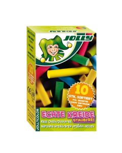 Jollycolor Tafelkreide farbig sortiert, 10 Stück
