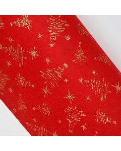 Bastelfilz er Weihnachtsmotiv rot/gold
