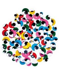 Wackelaugen, farbig sortiert