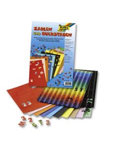 Fotokarton Stanzteile, Buchstaben+Zahlen