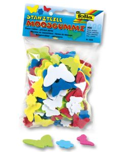 Moosgummi Stanzteile Blumen & Schmett.