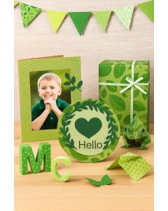 Motivkarton 50x70cm, 10 Bogen BASICS GRÜN 