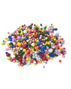 Holzperlen Größen-Mix 500 Stück