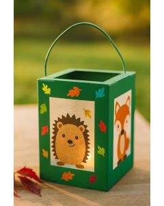 Laternen Rohlinge 13,5x13,5x18cm 5 Stück, grün