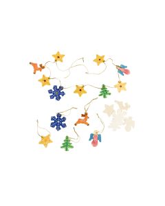 Weihnachtsdeko aus Holz 50er Set