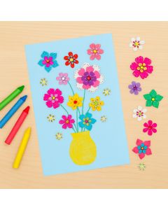 Brilliant Sticker FLOWERS, ca.10x23cm