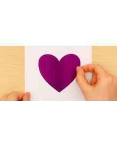 Stickerrolle HEARTS, 3m, 48 Teile