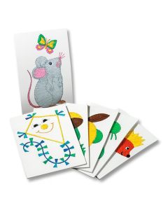 Ausnähkarten 300g/m², weiß