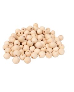 Holzperlen 100 Stück Ø 15 mm