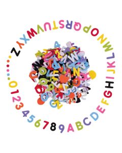 Filzbuchstaben, selbstklebend, 500 Stück